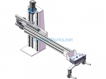 XY 180-Degree Rotating Feeding Manipulator - SolidWorks - Free Download