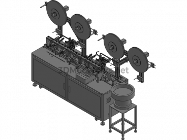 3D Model of Automatic Connector Terminal Insertion Machine - Exported - Free Download