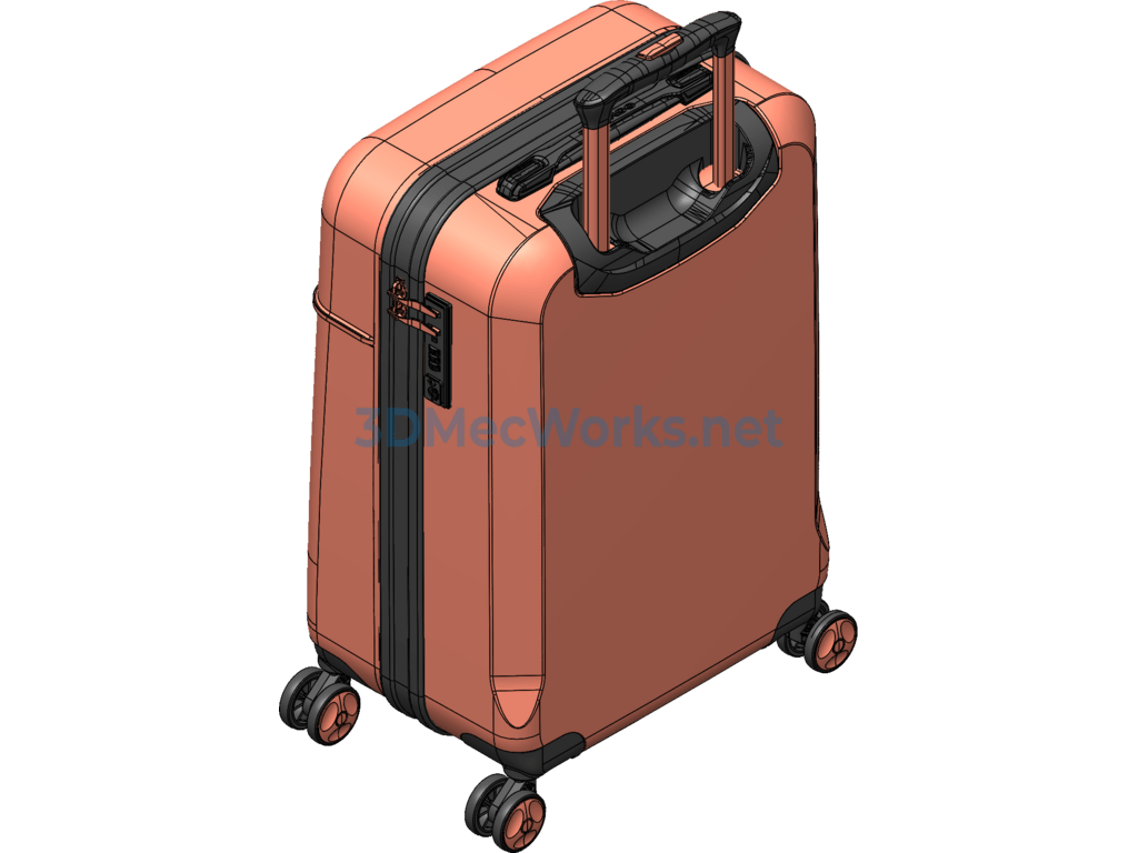Ambassador Suitcase - SolidWorks - Free Download Ambassador Suitcase - Image 4