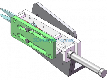 Pneumatic Scissors Structure - SolidWorks - Free Download