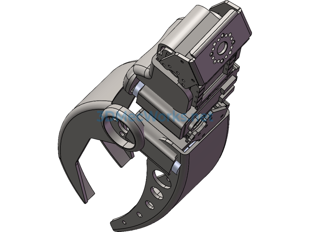 Three-Dimensional Model of a Robotic Arm - SolidWorks - Free Download Three-Dimensional Model of a Robotic Arm