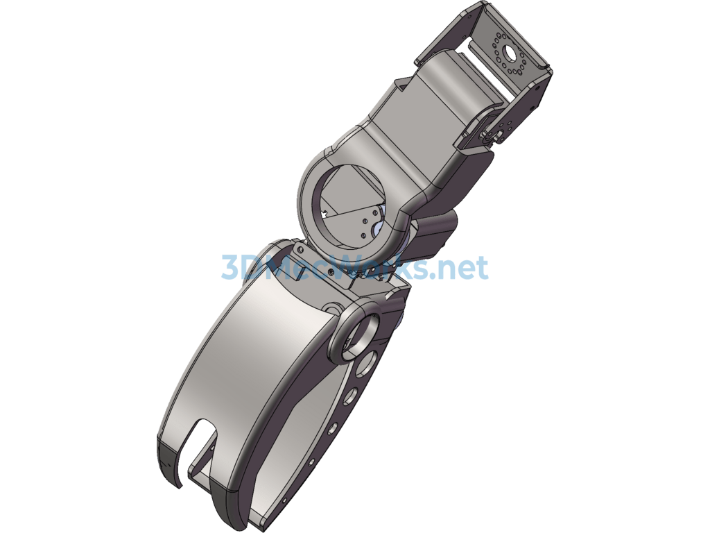 Three-Dimensional Model of a Robotic Arm - SolidWorks - Free Download Three-Dimensional Model of a Robotic Arm - Image 2