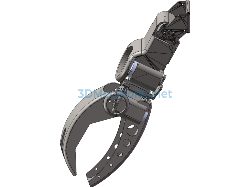 Three-Dimensional Model of a Robotic Arm - SolidWorks - Free Download Three-Dimensional Model of a Robotic Arm - Image 5