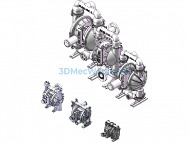 Wilton Diaphragm Pump - SolidWorks - Free Download