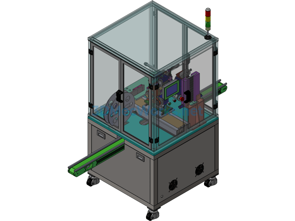 Automatic Heat-Shrink Packaging Equipment for Cutlery and Forks - SolidWorks - Free Download Automatic Heat-Shrink Packaging Equipment for Cutlery and Forks - Image 2