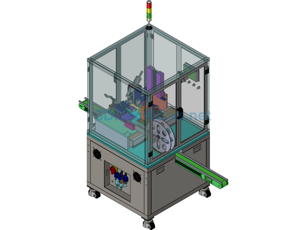 Automatic Heat-Shrink Packaging Equipment for Cutlery and Forks - SolidWorks - Free Download Automatic Heat-Shrink Packaging Equipment for Cutlery and Forks - Image 3