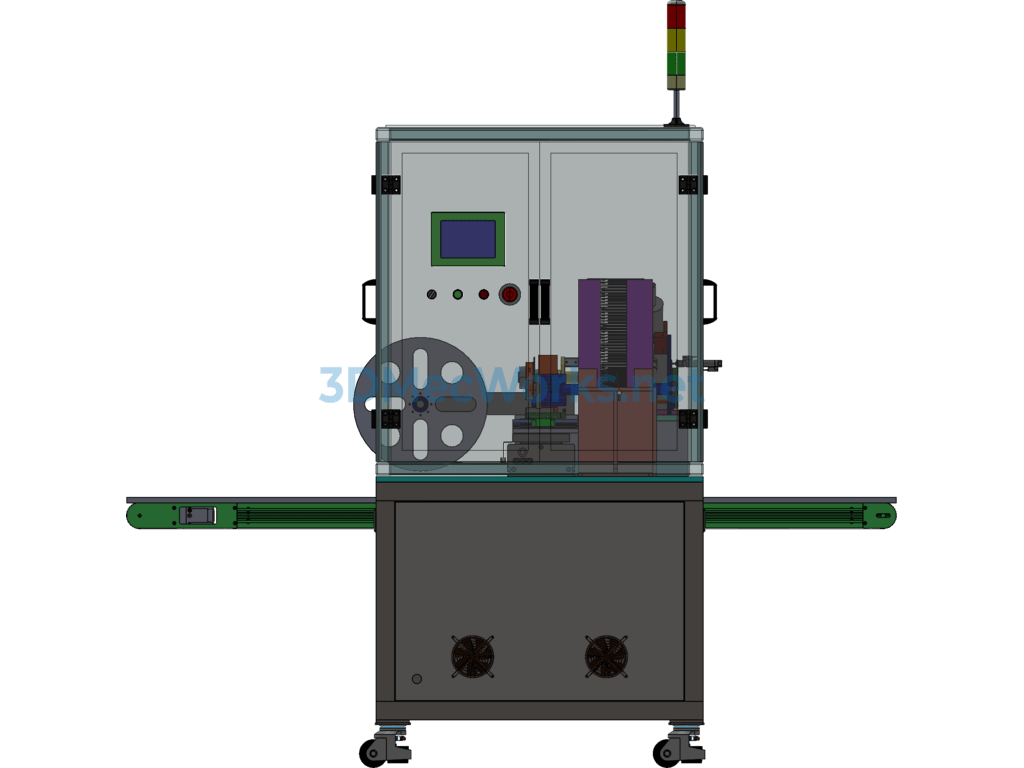 Automatic Heat-Shrink Packaging Equipment for Cutlery and Forks - SolidWorks - Free Download Automatic Heat-Shrink Packaging Equipment for Cutlery and Forks - Image 5