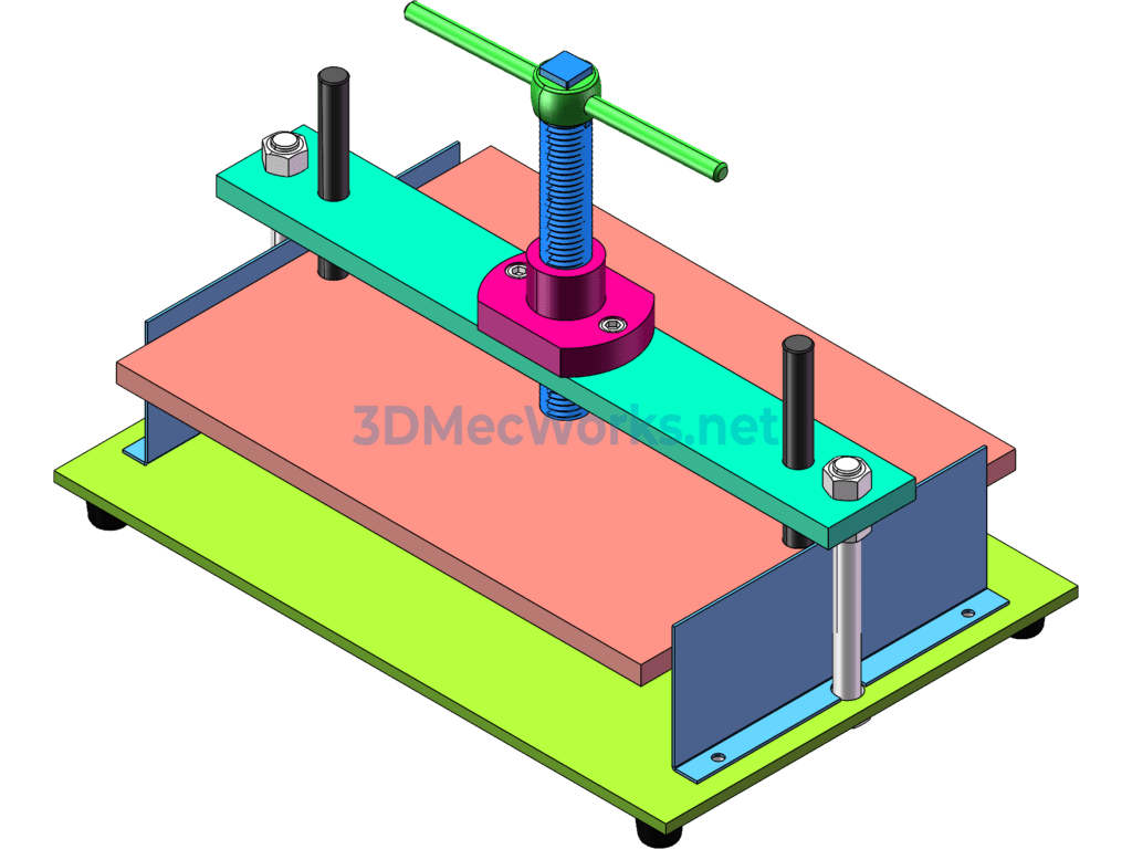 Flattening Machine Model - SolidWorks - Free Download Flattening Machine Model - Image 3