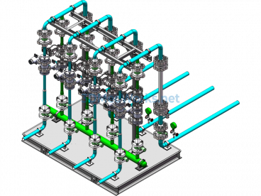 Water Treatment Purification System - SolidWorks - Free Download