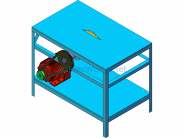 Woodworking Simple Table Saw - SolidWorks - Free Download