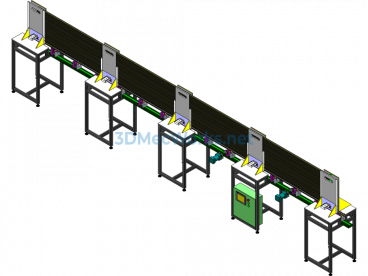 Aluminum Profile Equal-Length Material Drive Loading Equipment (including PPT) - SolidWorks - Free Download