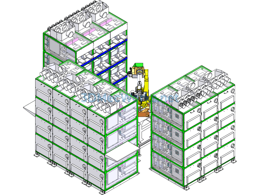 Automatic Pick-And-Place for Motherboard Aging Tester - SolidWorks - Free Download Automatic Pick-And-Place for Motherboard Aging Tester - Image 3