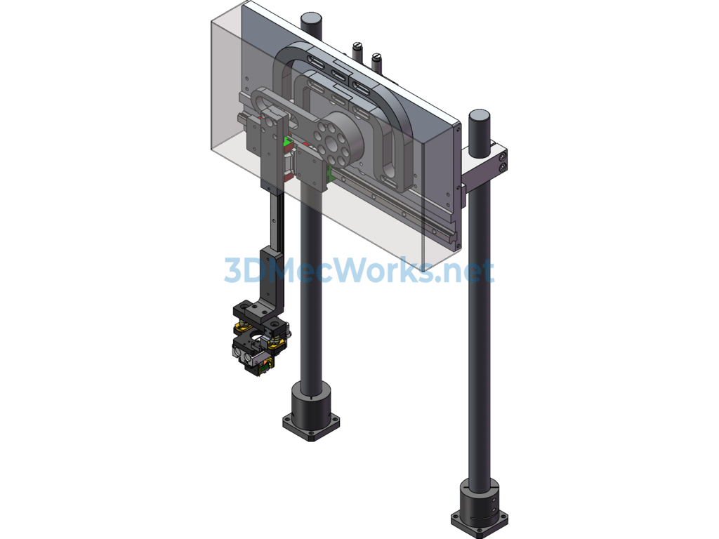 N-Type Pneumatic Mechanical Gripper - SolidWorks - Free Download N-Type Pneumatic Mechanical Gripper