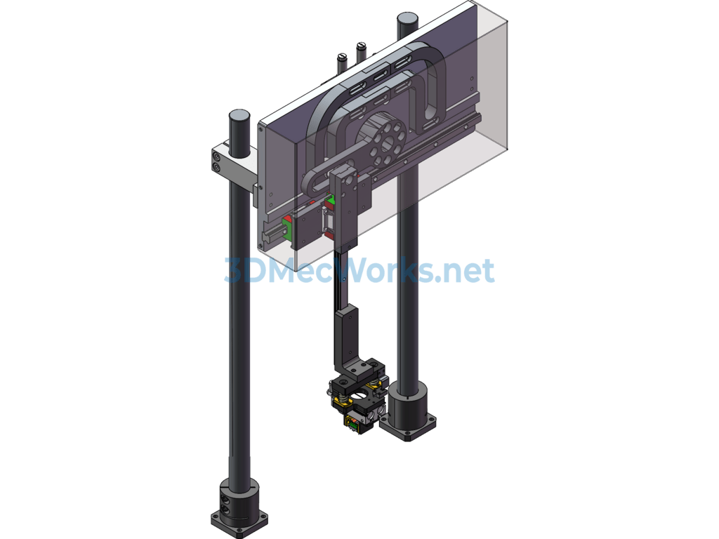 N-Type Pneumatic Mechanical Gripper - SolidWorks - Free Download N-Type Pneumatic Mechanical Gripper - Image 2
