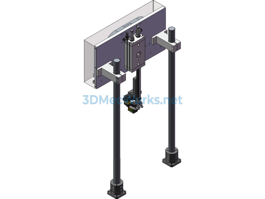 N-Type Pneumatic Mechanical Gripper - SolidWorks - Free Download N-Type Pneumatic Mechanical Gripper - Image 4