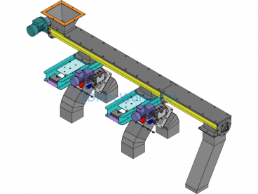 3D Model of a Screw Conveyor - SolidWorks - Free Download