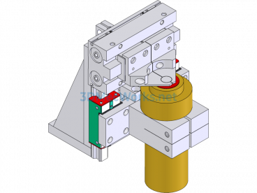 Welding Tab Machine Centering and Positioning Mechanism - SolidWorks - Free Download