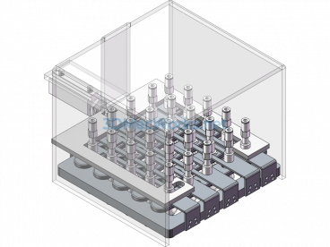Suction Cup Spacing Mechanism - SolidWorks - Free Download