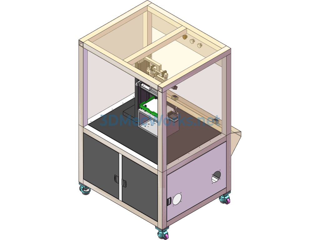 Produced Computer Vision Inspection Machine Project (including Dfm, Bom) - SolidWorks - Free Download Produced Computer Vision Inspection Machine Project (including Dfm, Bom) - Image 3