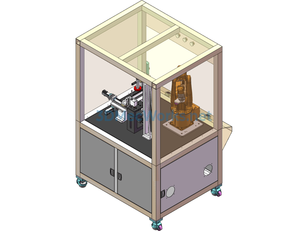 Touch Panel Appearance and Dimension Inspection Machine (including Dfm, Bom) - SolidWorks - Free Download Touch Panel Appearance and Dimension Inspection Machine (including Dfm, Bom) - Image 3
