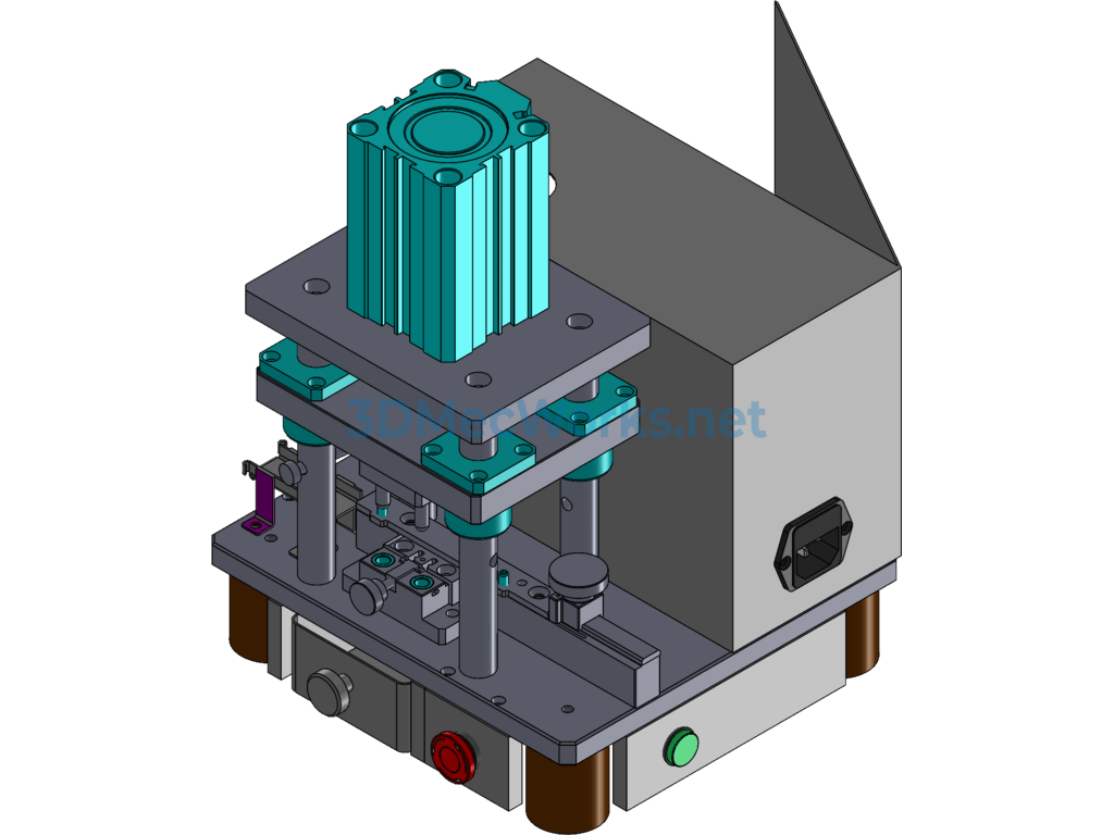 Semi-Automatic Cutting Fixture Assembly - SolidWorks - Free Download Semi-Automatic Cutting Fixture Assembly