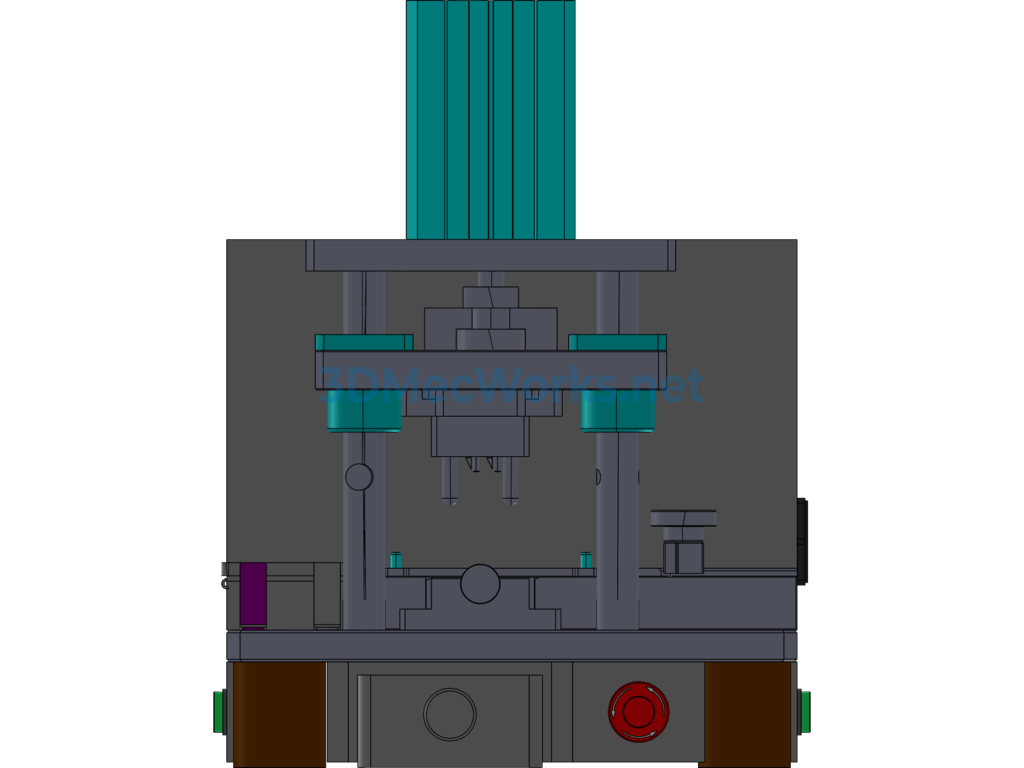 Semi-Automatic Cutting Fixture Assembly - SolidWorks - Free Download Semi-Automatic Cutting Fixture Assembly - Image 5