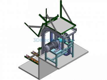 Bucket-type Reciprocating Lifting Mechanism - SolidWorks - Free Download