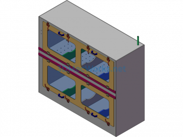 Quartz tube liquid nitrogen storage cabinet - SolidWorks - Free Download