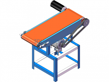 Wood Board Belt Sander - SolidWorks - Free Download