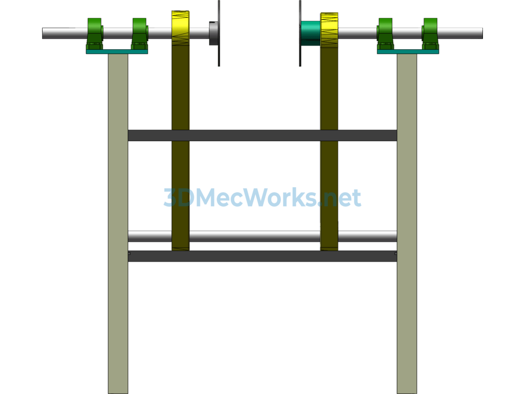 Synchronous Left and Right Shaft Rewinding - SolidWorks - Free Download Synchronous Left and Right Shaft Rewinding - Image 5