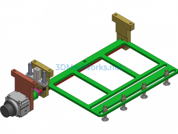 Suction Cup Flipping Mechanism (including simulation video) - SolidWorks - Free Download