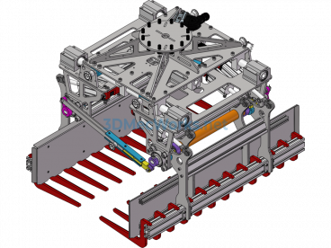 Adjustable Width Robot Bag Gripper - SolidWorks - Free Download