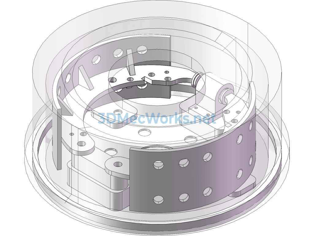 Drum Brake 3d With Cad - SolidWorks - Free Download Drum Brake 3d With Cad - Image 3
