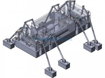 Spider Robot 3D + Video Simulation - SolidWorks - Free Download