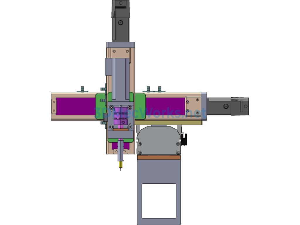 Three-Axis Gear Xyz Axis Feeding Manipulator - SolidWorks - Free Download Three-Axis Gear Xyz Axis Feeding Manipulator - Image 5