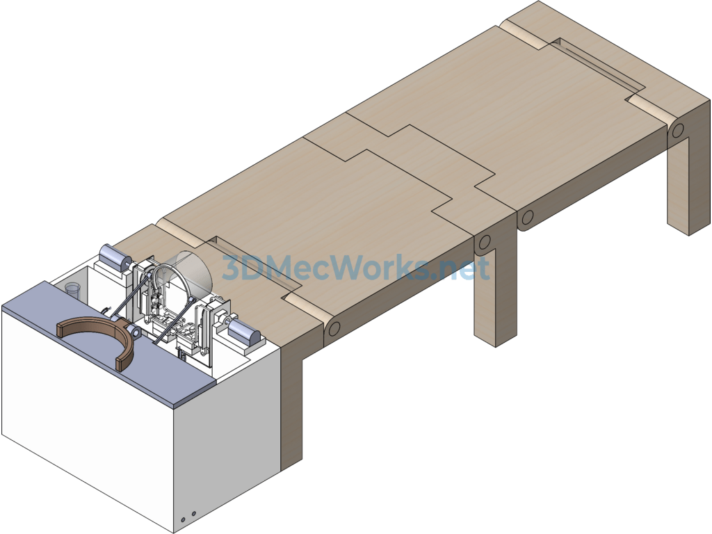 Fully Automatic Hair Washing and Massage Machine - SolidWorks - Free Download Fully Automatic Hair Washing and Massage Machine - Image 3