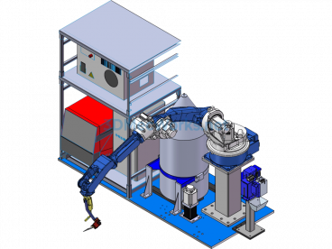 Welding Ground Rail Robot Module - SolidWorks - Free Download