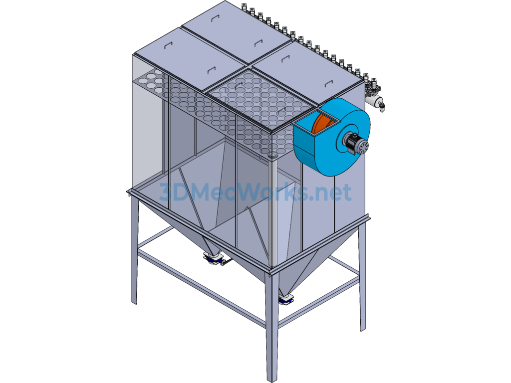 Mc-160 Bag Filter Dust Collector - SolidWorks - Free Download Mc-160 Bag Filter Dust Collector