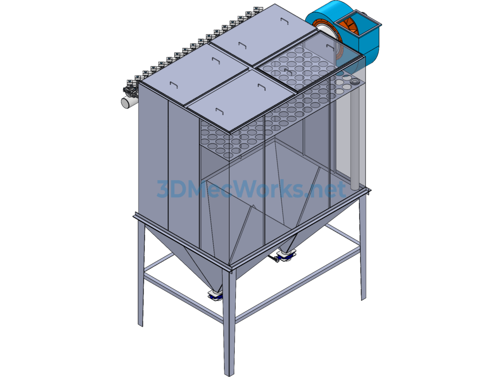 Mc-160 Bag Filter Dust Collector - SolidWorks - Free Download Mc-160 Bag Filter Dust Collector - Image 2