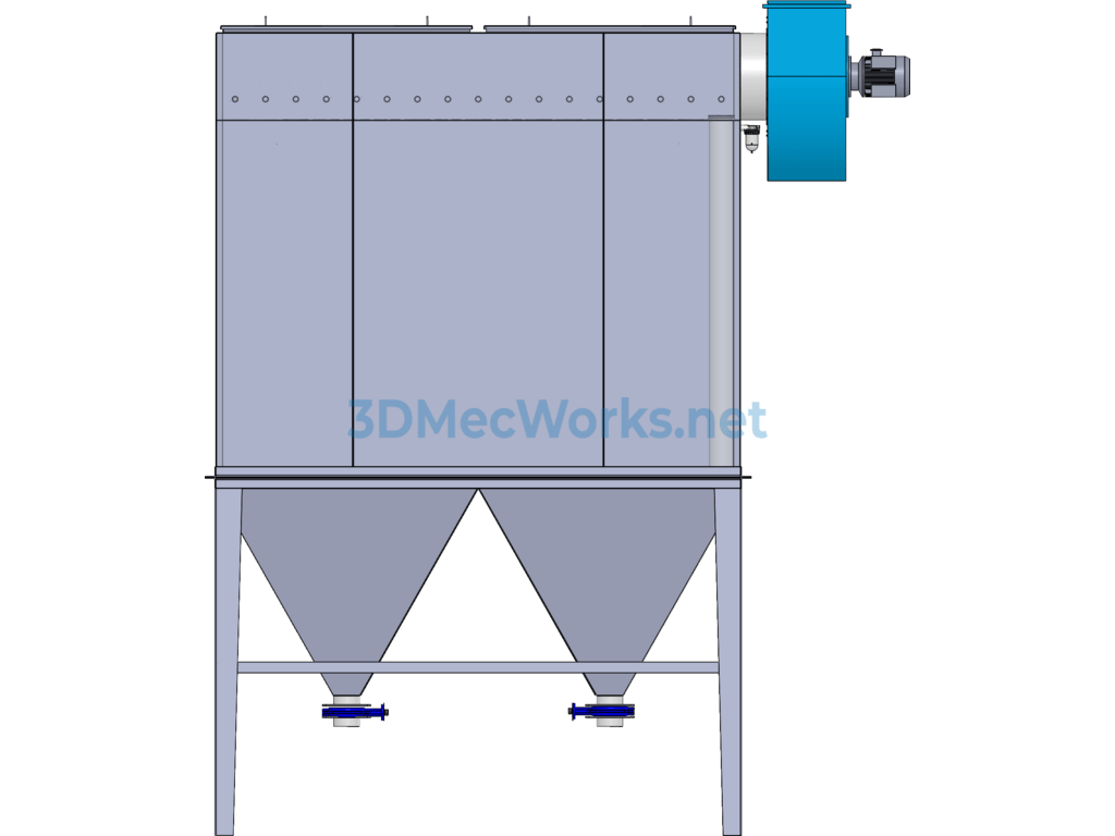 Mc-160 Bag Filter Dust Collector - SolidWorks - Free Download Mc-160 Bag Filter Dust Collector - Image 5
