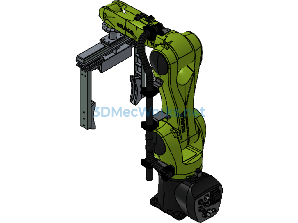 Six-Axis Robot Parallel Clamping Gripper Design - Exported - Free Download Six-Axis Robot Parallel Clamping Gripper Design - Image 3