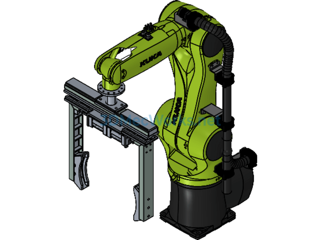 Six-Axis Robot Parallel Clamping Gripper Design - Exported - Free Download Six-Axis Robot Parallel Clamping Gripper Design - Image 4