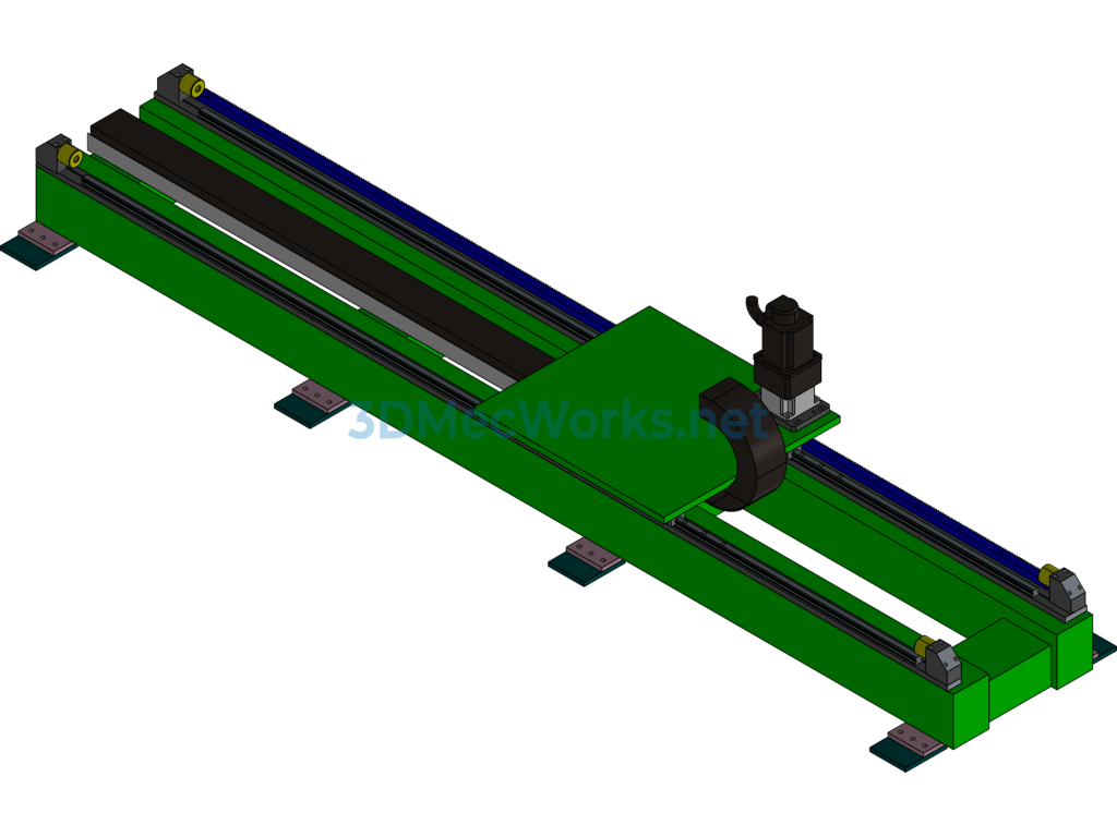Three-Dimensional Design of Walking Ground Rail - Exported - Free Download Three-Dimensional Design of Walking Ground Rail