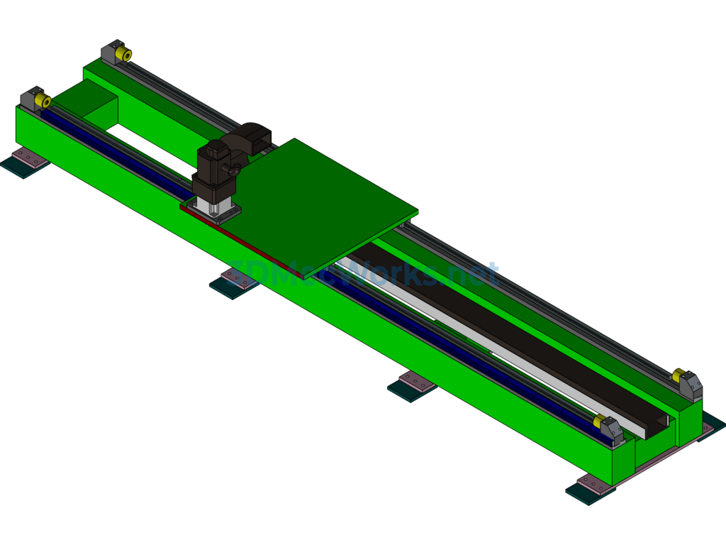 Three-Dimensional Design of Walking Ground Rail - Exported - Free Download Three-Dimensional Design of Walking Ground Rail - Image 3