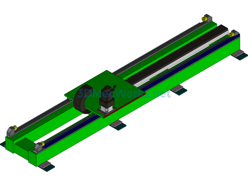 Three-Dimensional Design of Walking Ground Rail - Exported - Free Download Three-Dimensional Design of Walking Ground Rail - Image 4