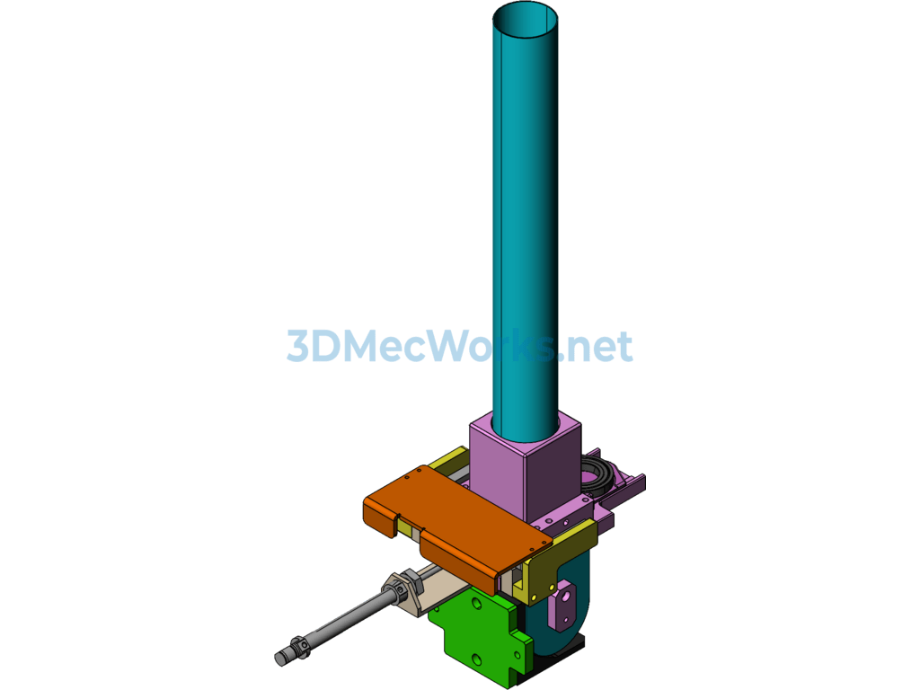 Classic Clip-Type Bearing Loading and Unloading Mechanism - SolidWorks - Free Download Classic Clip-Type Bearing Loading and Unloading Mechanism - Image 2