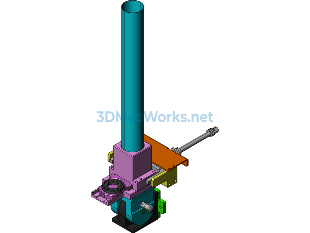 Classic Clip-Type Bearing Loading and Unloading Mechanism - SolidWorks - Free Download Classic Clip-Type Bearing Loading and Unloading Mechanism - Image 4