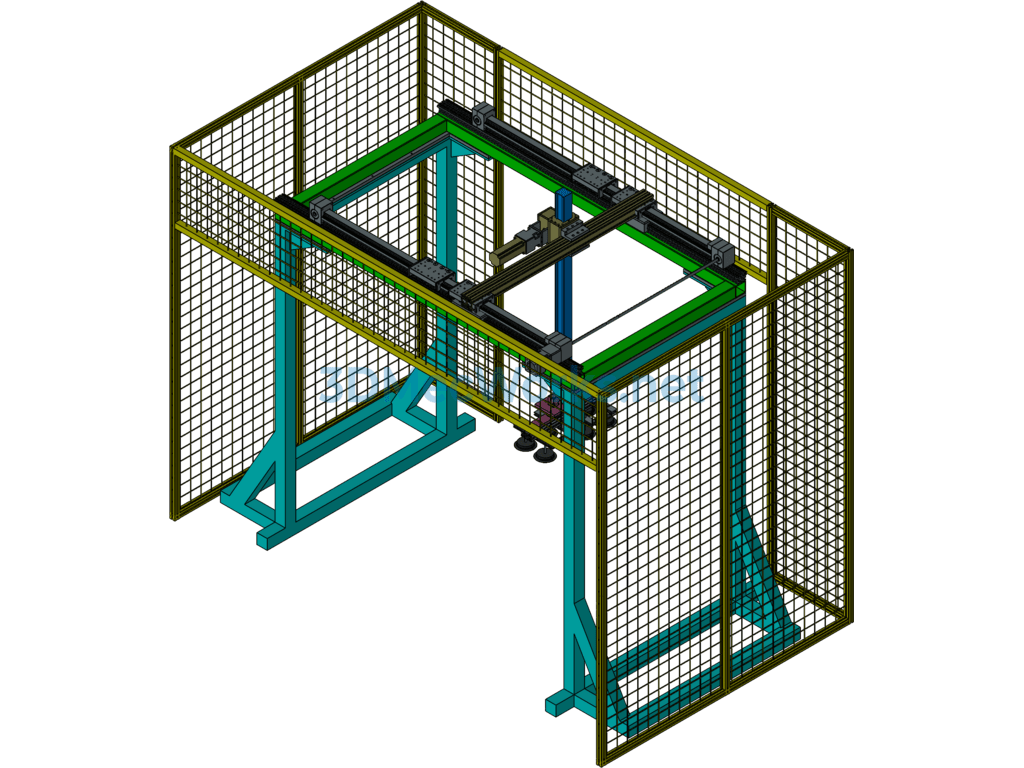 Truss Robot Palletizing Design for Carton Boxes - Exported - Free Download Truss Robot Palletizing Design for Carton Boxes