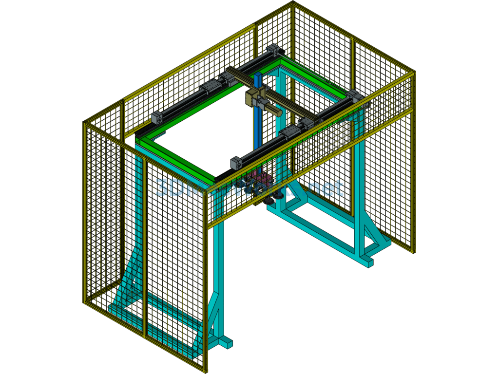 Truss Robot Palletizing Design for Carton Boxes - Exported - Free Download Truss Robot Palletizing Design for Carton Boxes - Image 2