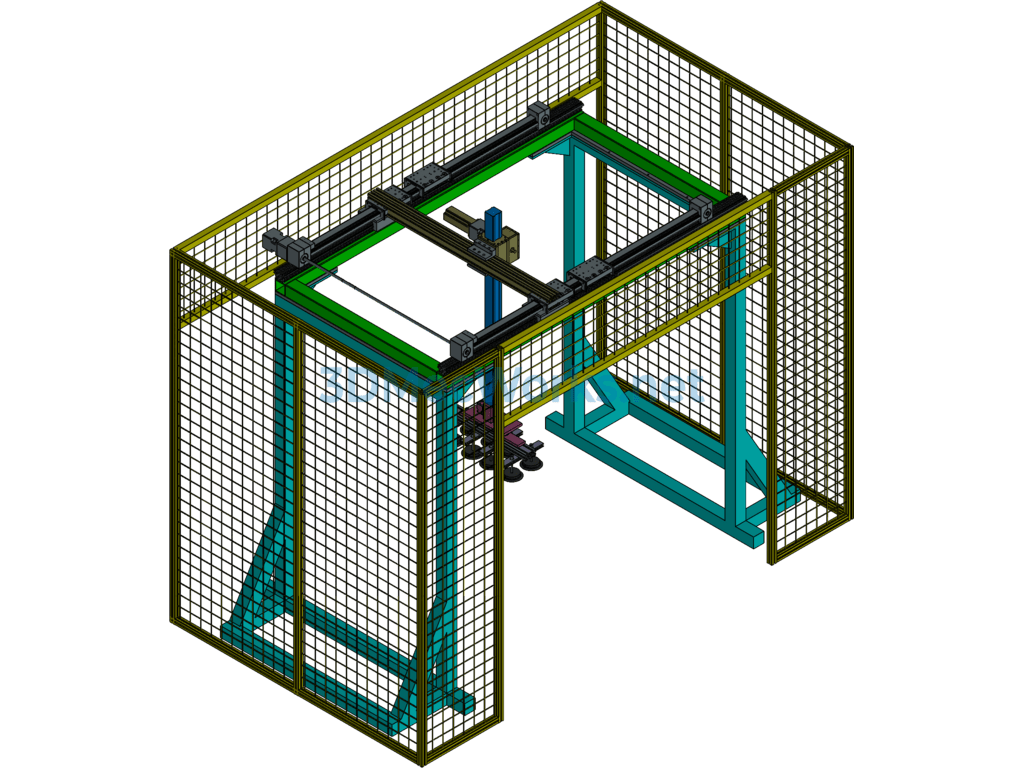 Truss Robot Palletizing Design for Carton Boxes - Exported - Free Download Truss Robot Palletizing Design for Carton Boxes - Image 4
